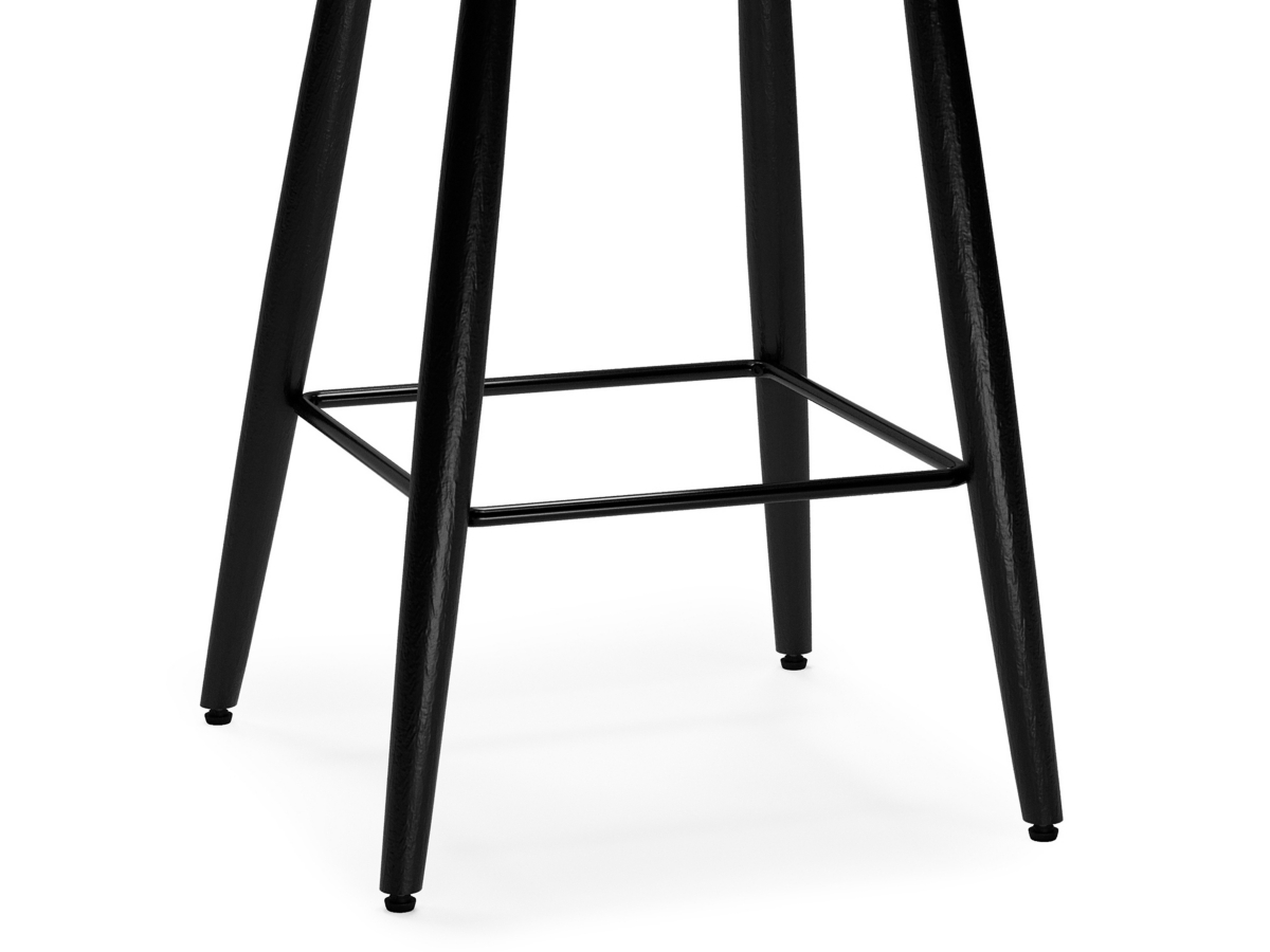 Simpli Home Callie Counter Height Bar Stool (Set of 2), Black, large
