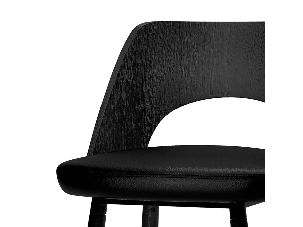 Simpli Home Callie Counter Height Bar Stool (Set of 2), Black, large