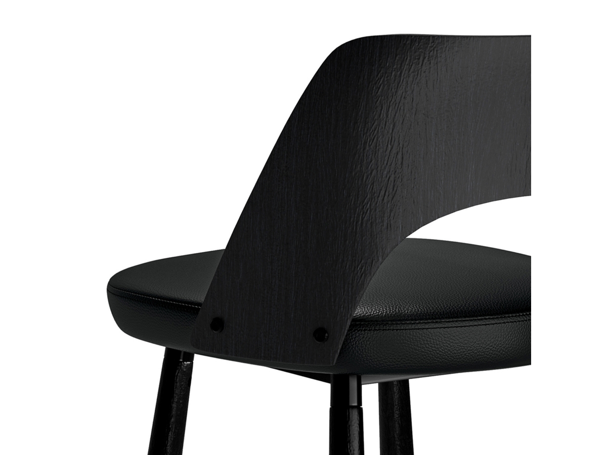 Simpli Home Callie Counter Height Bar Stool (Set of 2), Black, large