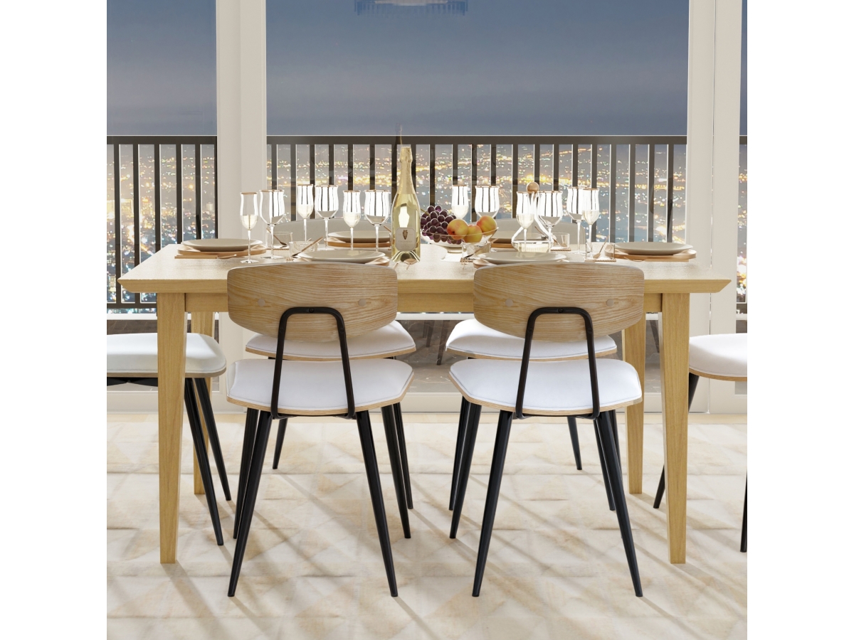 Simpli Home Colby Dining Table, Oak, large