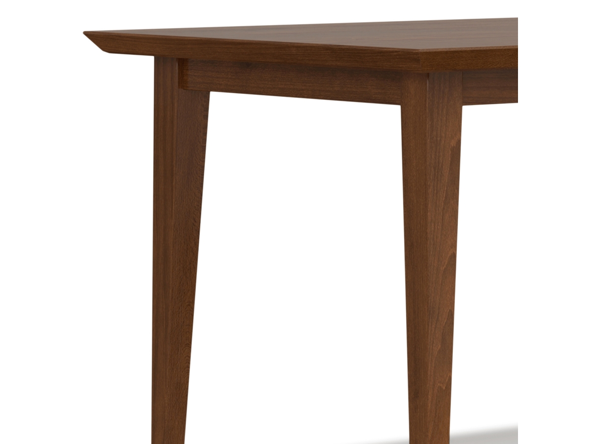 Simpli Home Colby Dining Table, Walnut, large