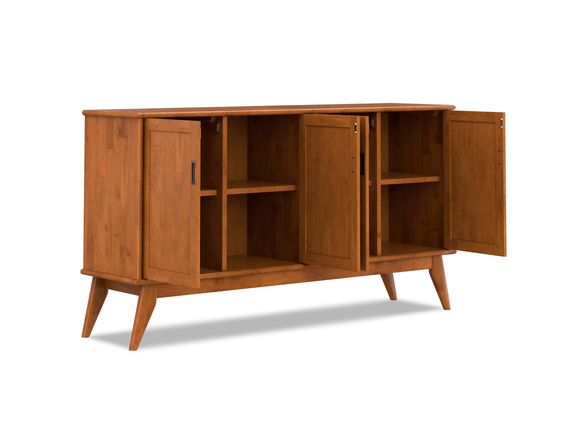 Simpli Home Draper 4 Door Sideboard Buffet, , large