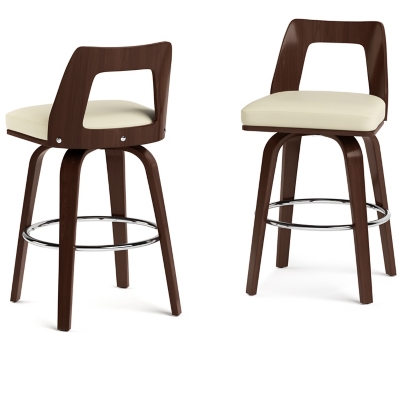 Simpli Home Ellison Counter Height Bar Stool (Set of 2), , large