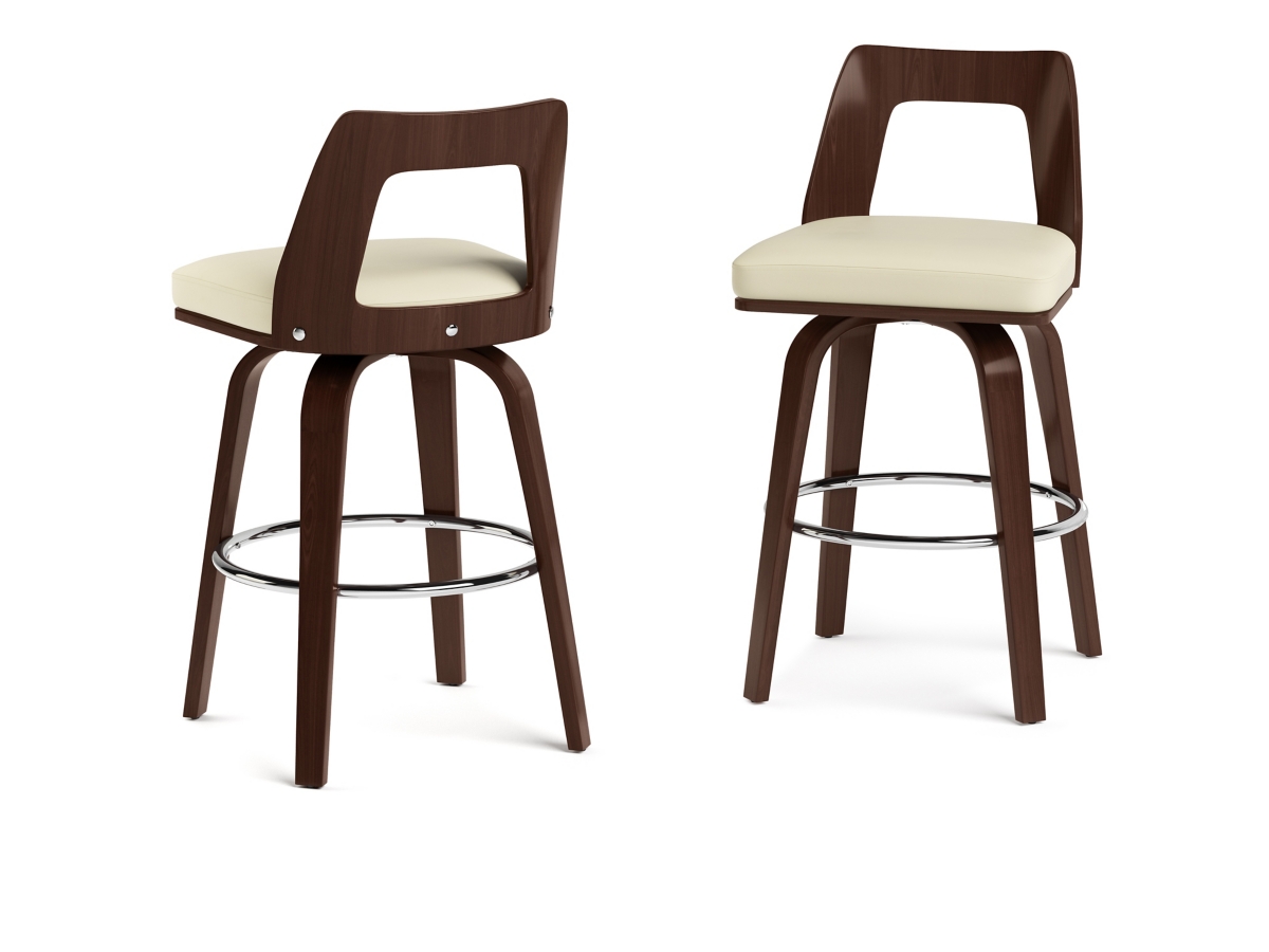 Simpli Home Ellison Counter Height Bar Stool (Set of 2), , large