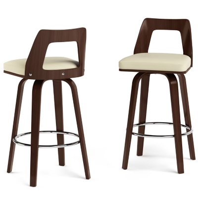 Simpli Home Ellison Swivel Bar Stool (Set of 2), , large