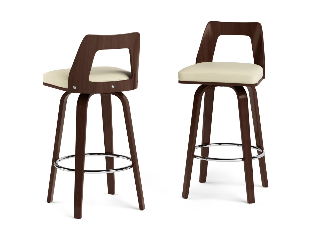 Simpli Home Ellison Swivel Bar Stool (Set of 2), , large