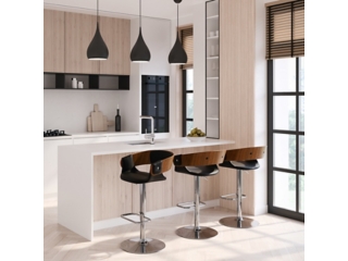 Simpli Home Farrell Adjustable Swivel Bar Stool