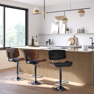 Simpli Home Holland Adjustable Swivel Bar Stool, , rollover