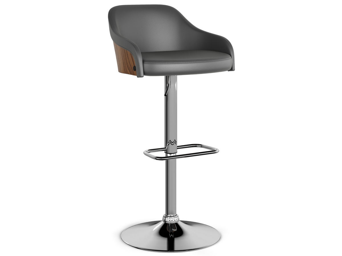 Simpli Home Hutton Adjustable Swivel Bar Stool, , large