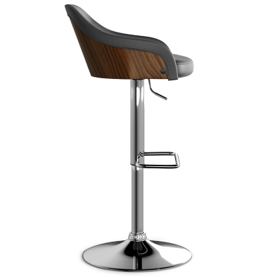 Simpli Home Hutton Adjustable Swivel Bar Stool - Thumbnail 4