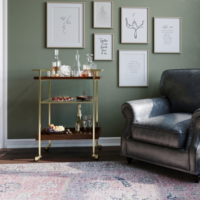 Simpli Home Jace Bar Cart, , rollover