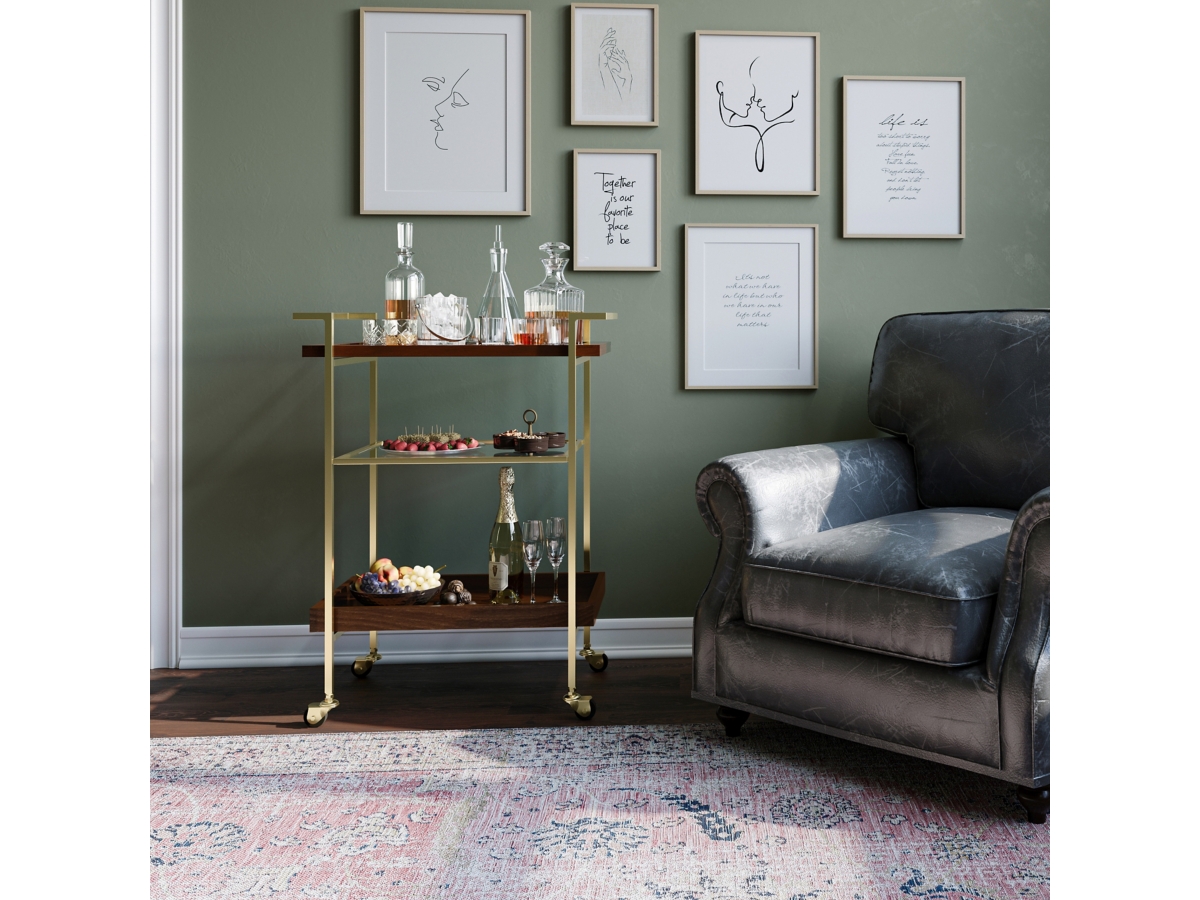 Simpli Home Jace Bar Cart, , large