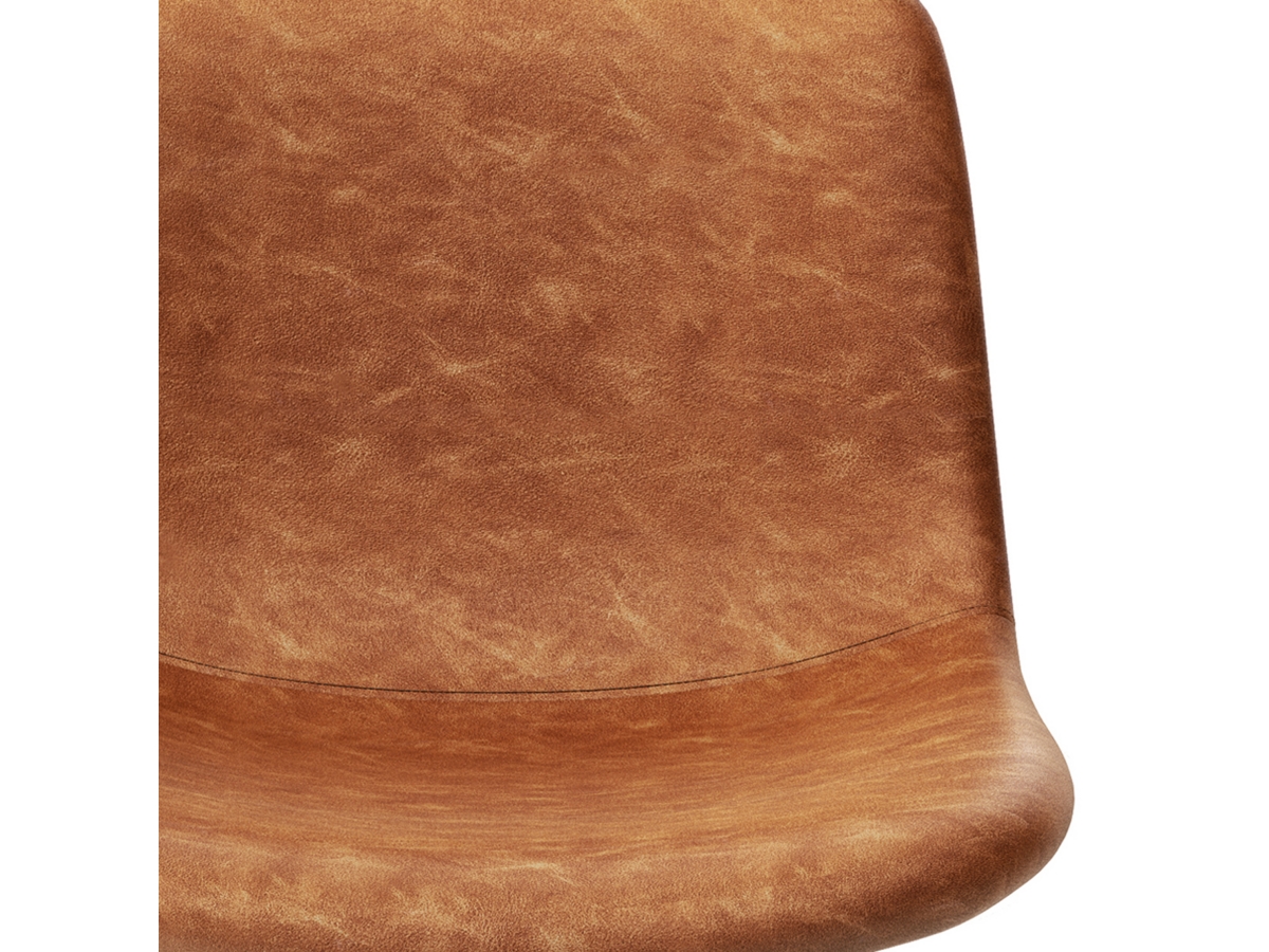 Simpli Home Jolie Bar Stool (Set of 2), Camel Brown, large