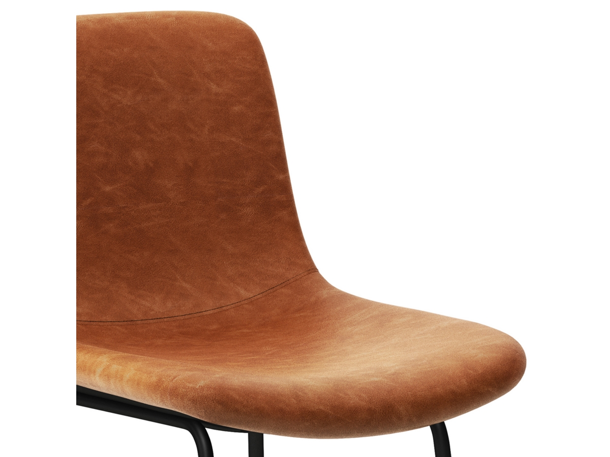 Simpli Home Jolie Bar Stool (Set of 2), Camel Brown, large