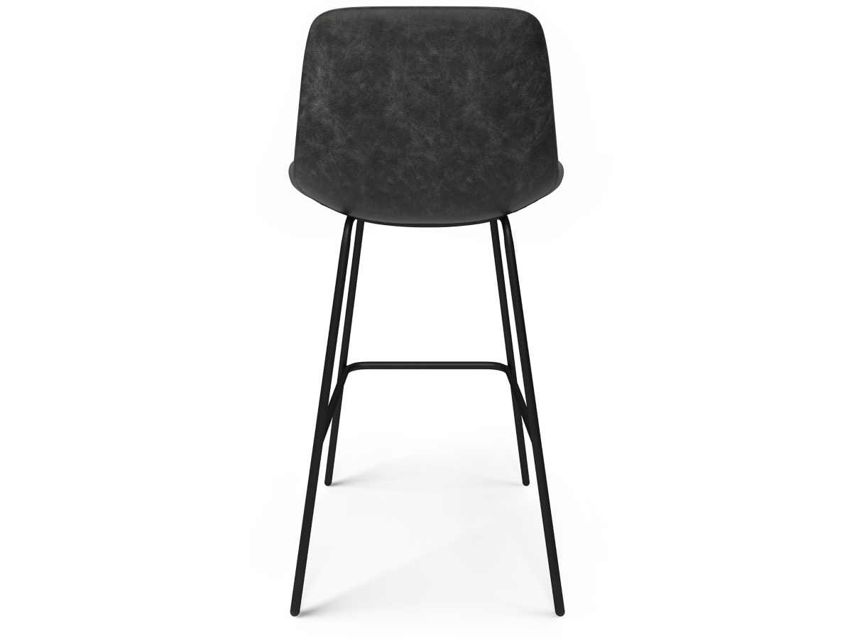 Simpli Home Jolie Bar Stool (Set of 2), Charcoal Gray, large
