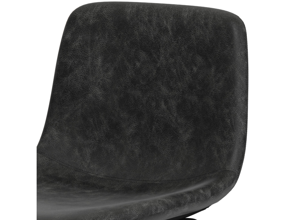 Simpli Home Jolie Bar Stool (Set of 2), Charcoal Gray, large