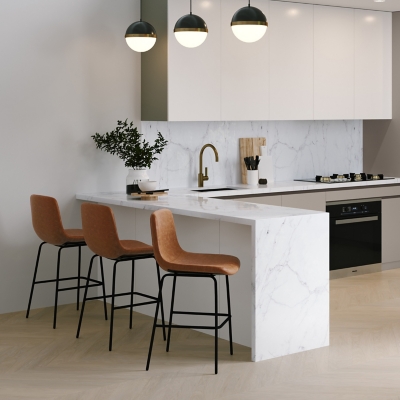 Simpli Home Jolie Counter Height Bar Stool (Set of 2), Camel Brown, large