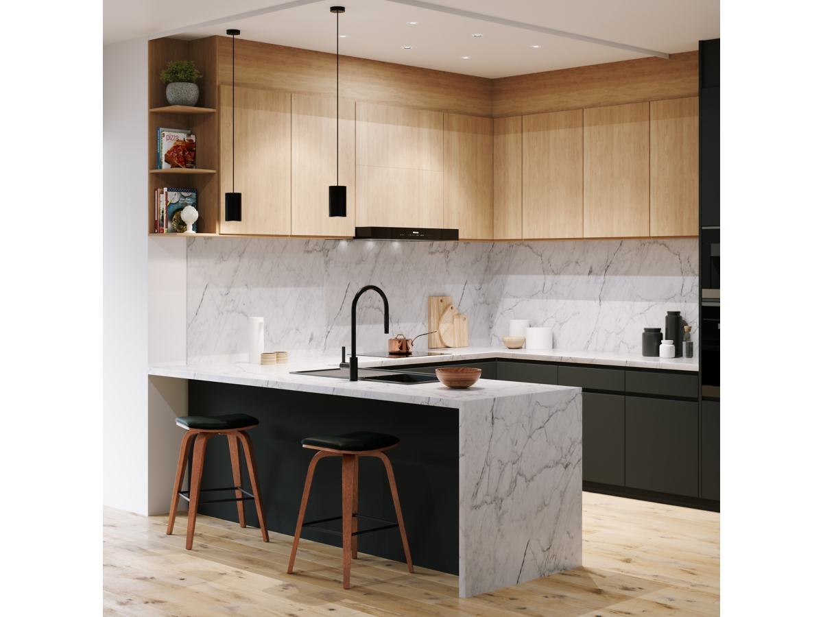 Simpli Home Larsen Saddle Bar Stool (Set of 2), , large