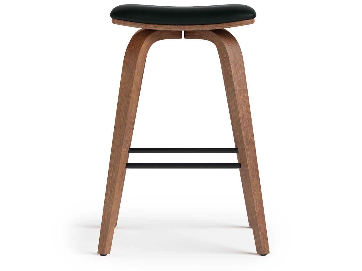 Simpli Home Larsen Saddle Bar Stool (Set of 2), , large