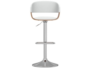 Simpli Home Lowell Adjustable Swivel Bar Stool