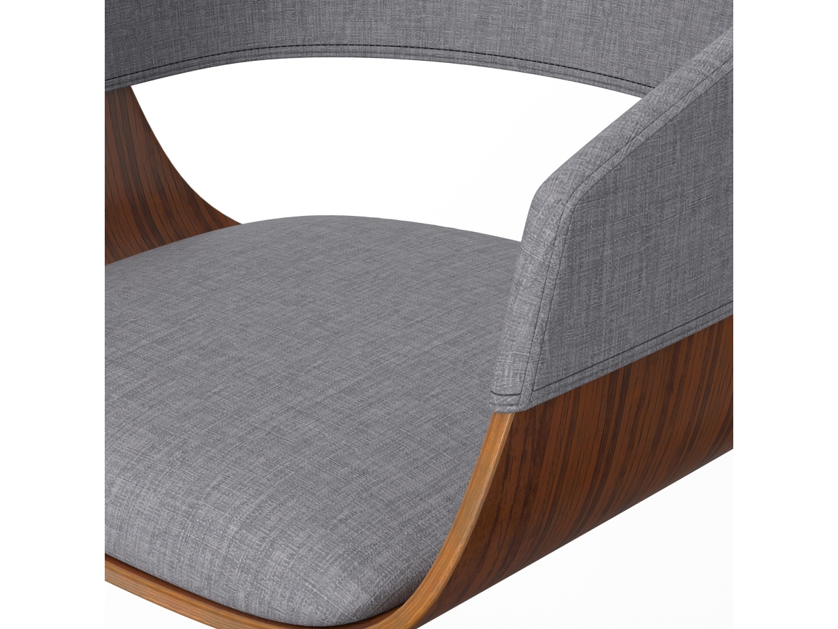 Simpli Home Lowell Adjustable Swivel Bar Stool, Light Gray, large