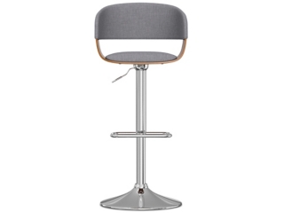 Simpli Home Lowell Adjustable Swivel Bar Stool