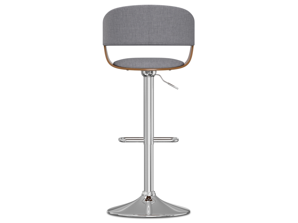 Simpli Home Lowell Adjustable Swivel Bar Stool, Light Gray, large