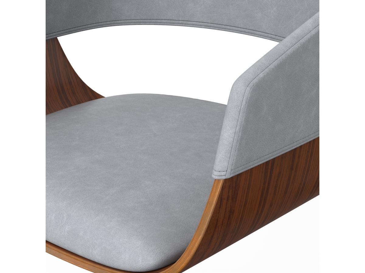 Simpli Home Lowell Adjustable Swivel Bar Stool, Stone Gray, large