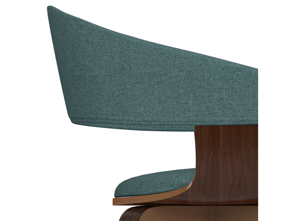 Simpli Home Lowell Dining Chair, Dark Blue, large