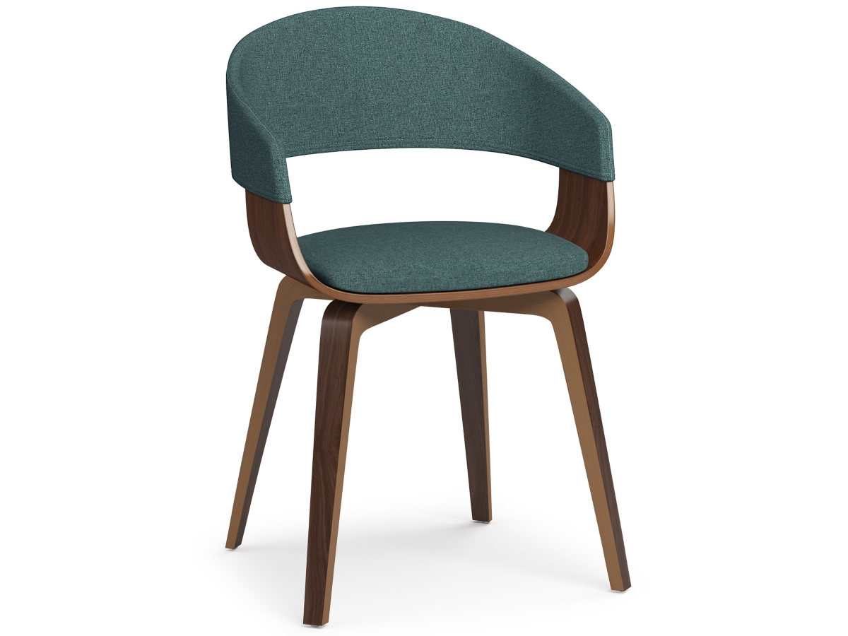 Simpli Home Lowell Dining Chair, Dark Blue, large