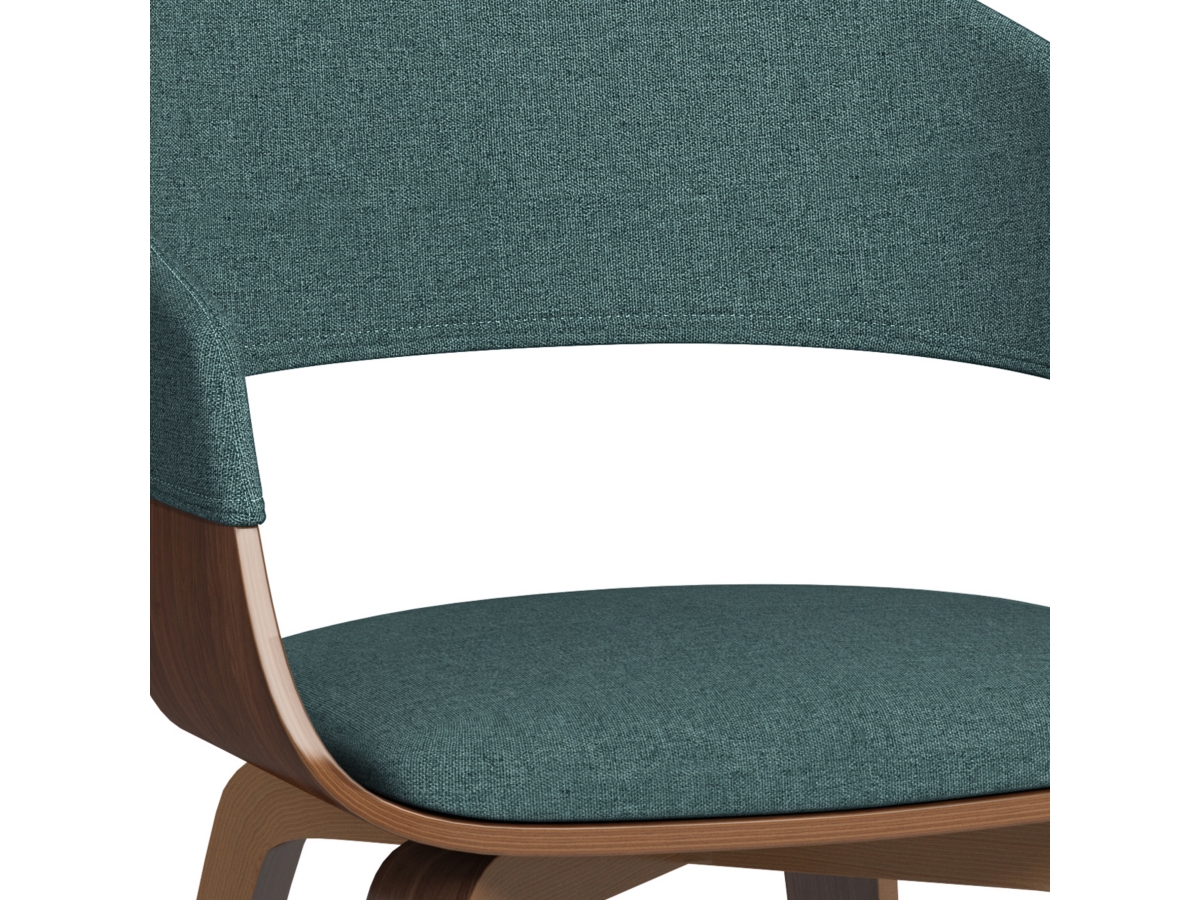 Simpli Home Lowell Dining Chair, Dark Blue, large