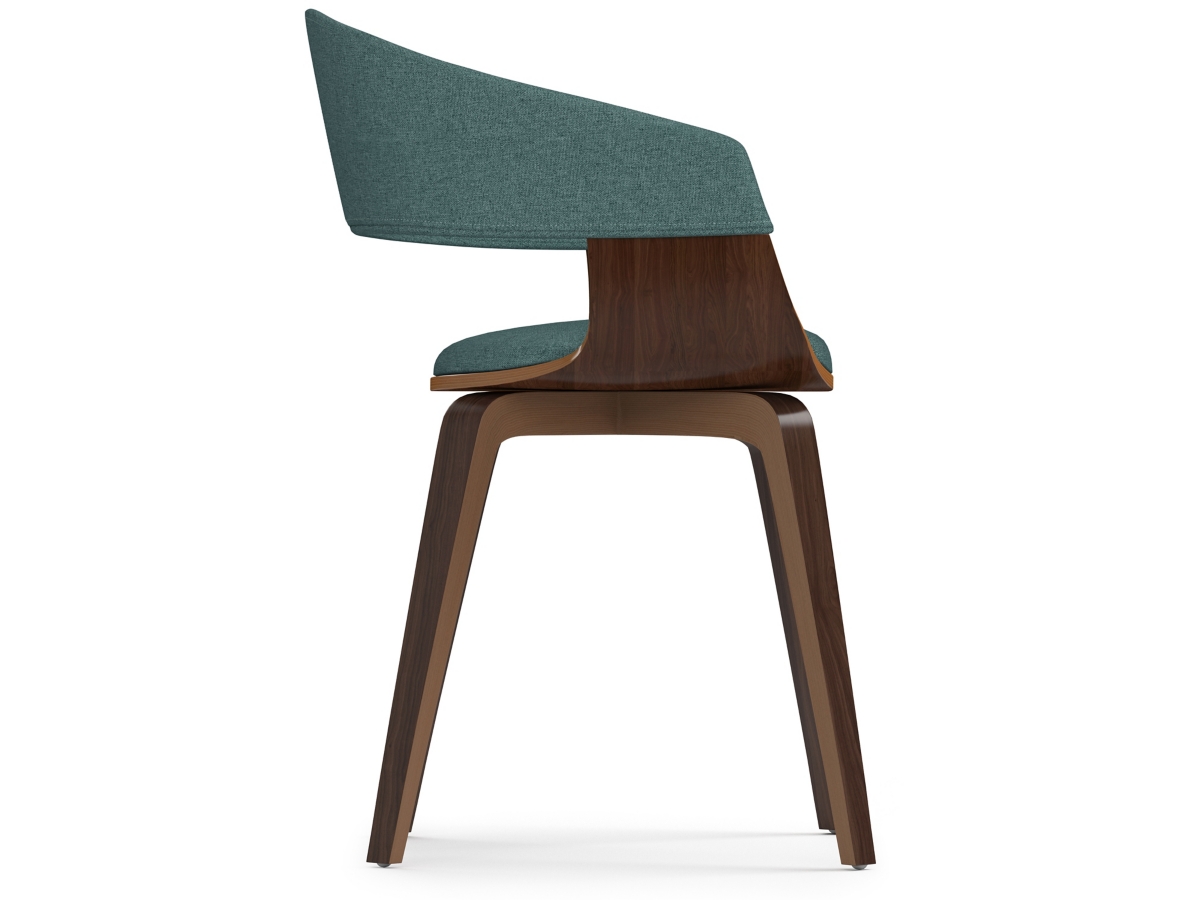 Simpli Home Lowell Dining Chair, Dark Blue, large