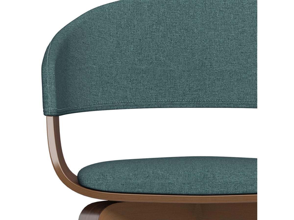 Simpli Home Lowell Dining Chair, Dark Blue, large