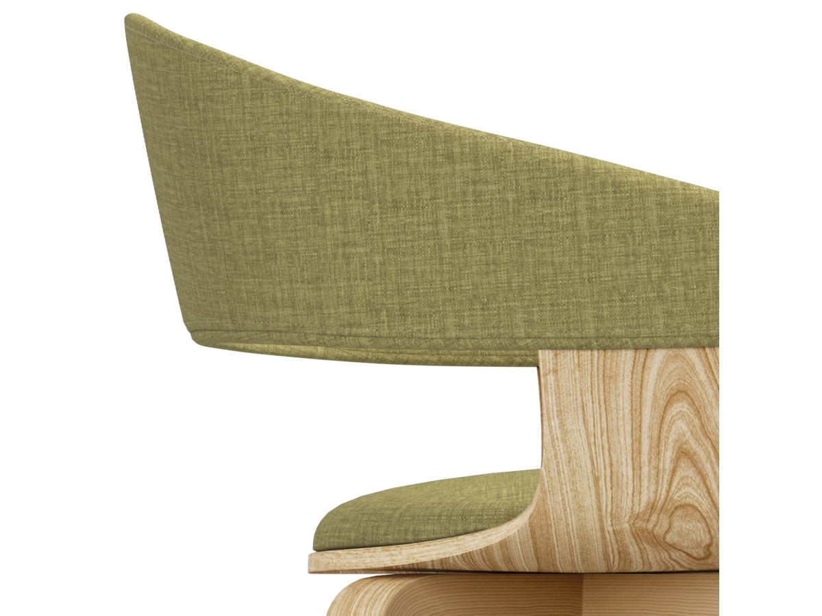 Simpli Home Lowell Dining Chair, Green, large