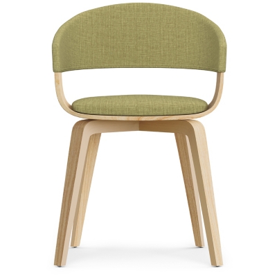 Simpli Home Lowell Dining Chair, Green, large