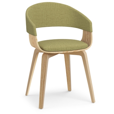 Simpli Home Lowell Dining Chair, Green, large