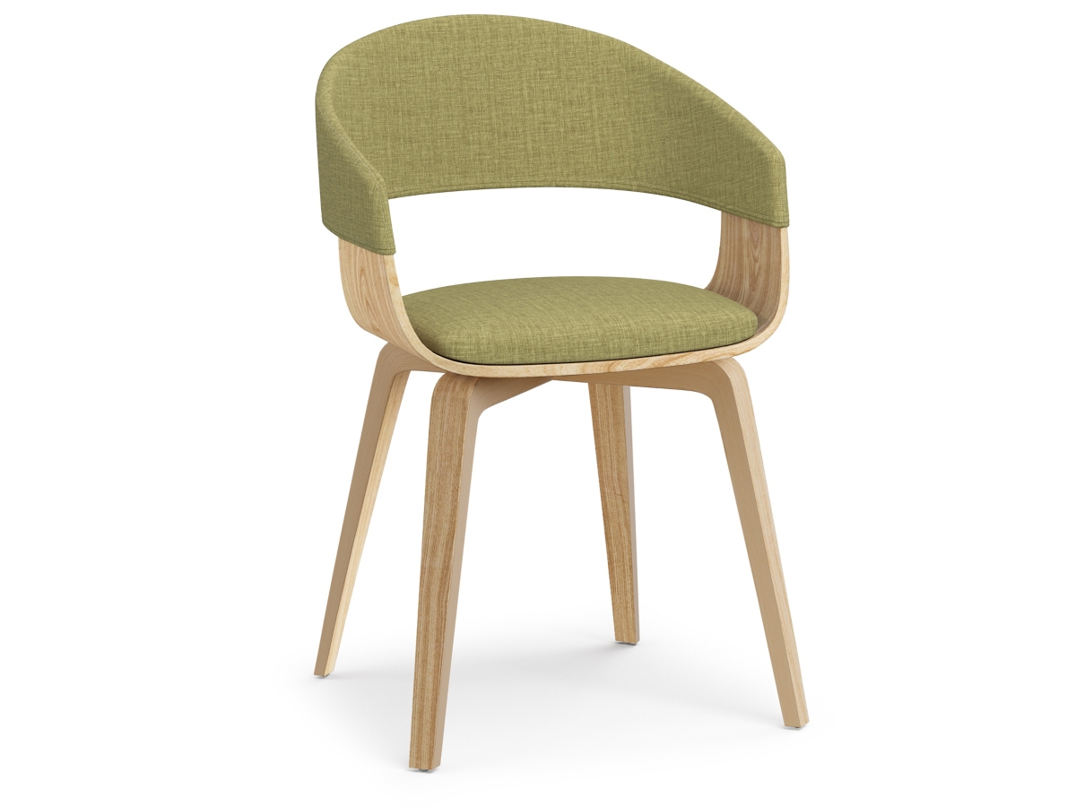 Simpli Home Lowell Dining Chair, Green, large