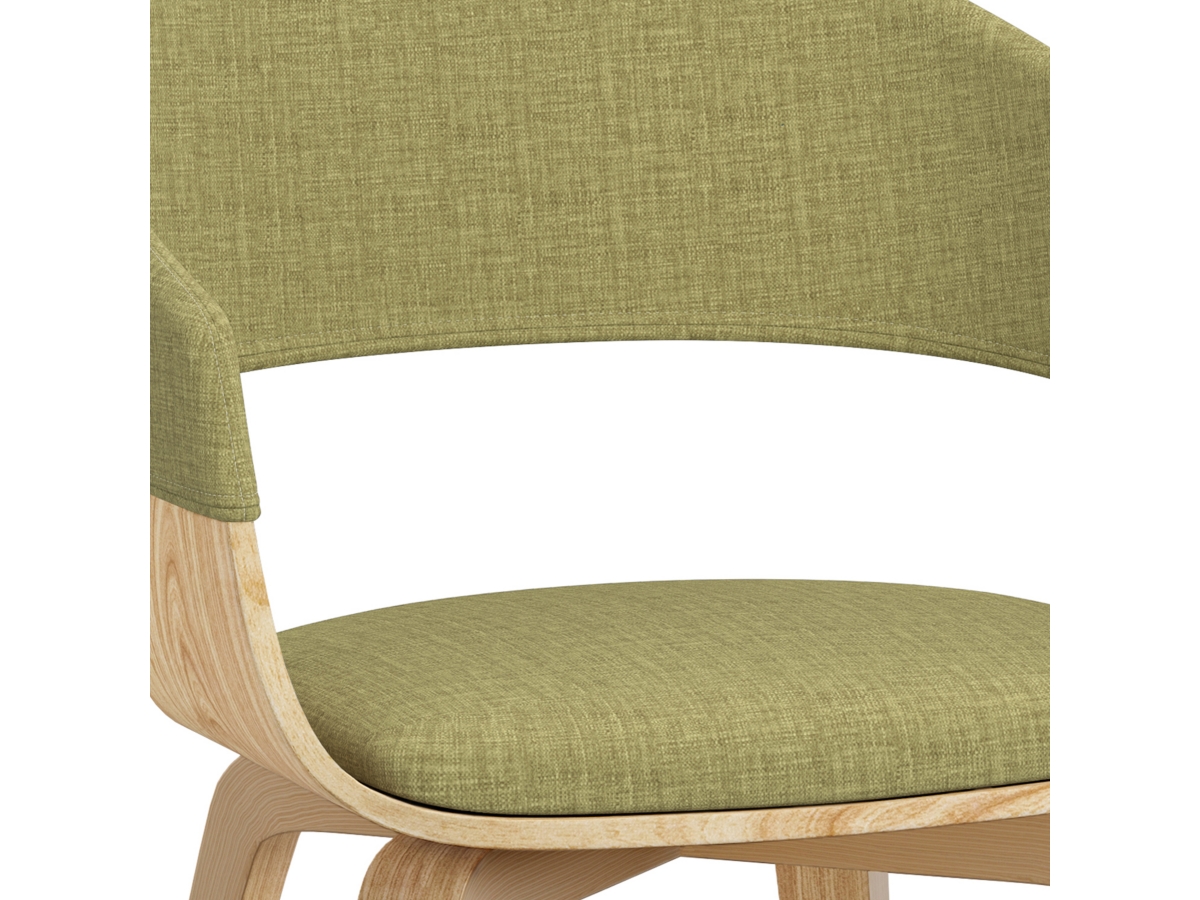 Simpli Home Lowell Dining Chair, Green, large