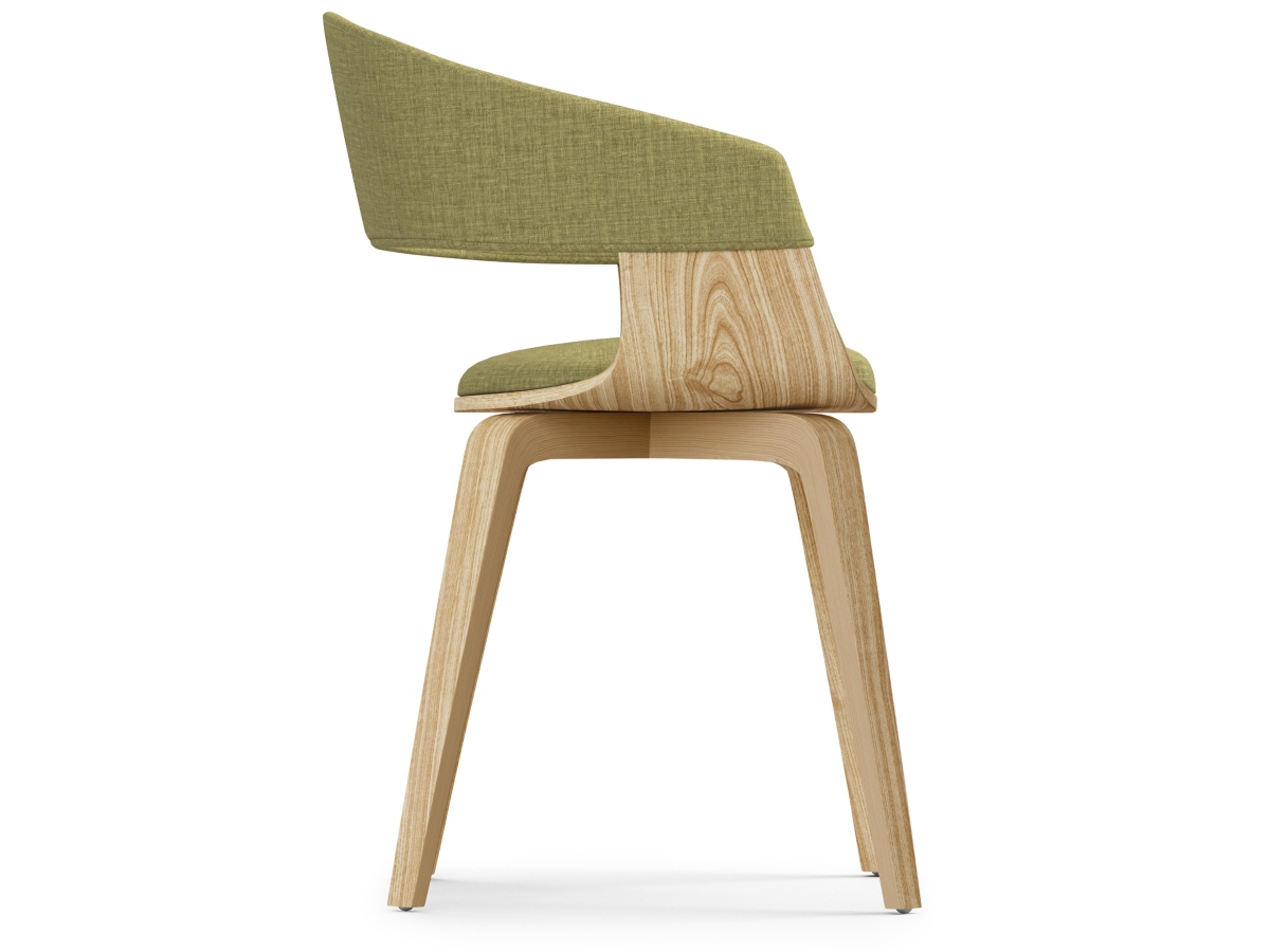 Simpli Home Lowell Dining Chair, Green, large