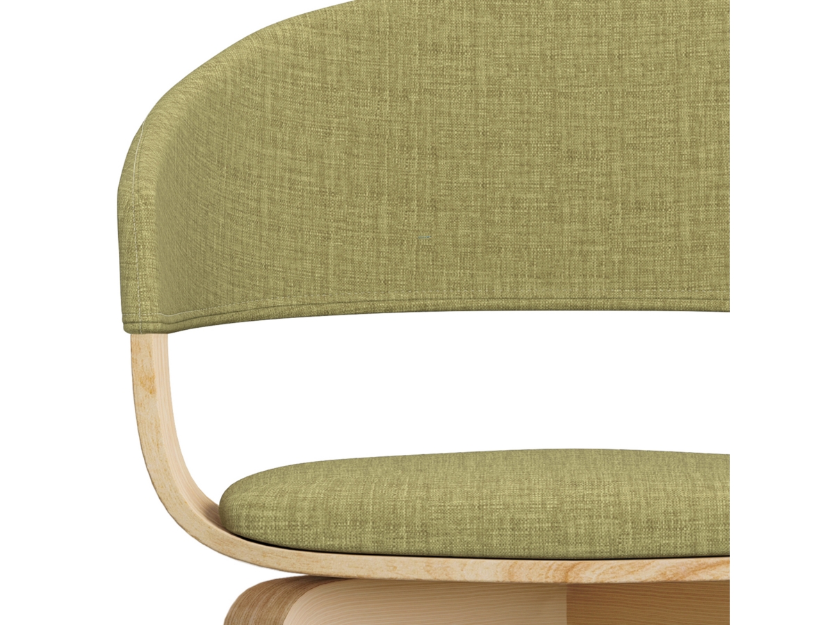 Simpli Home Lowell Dining Chair, Green, large