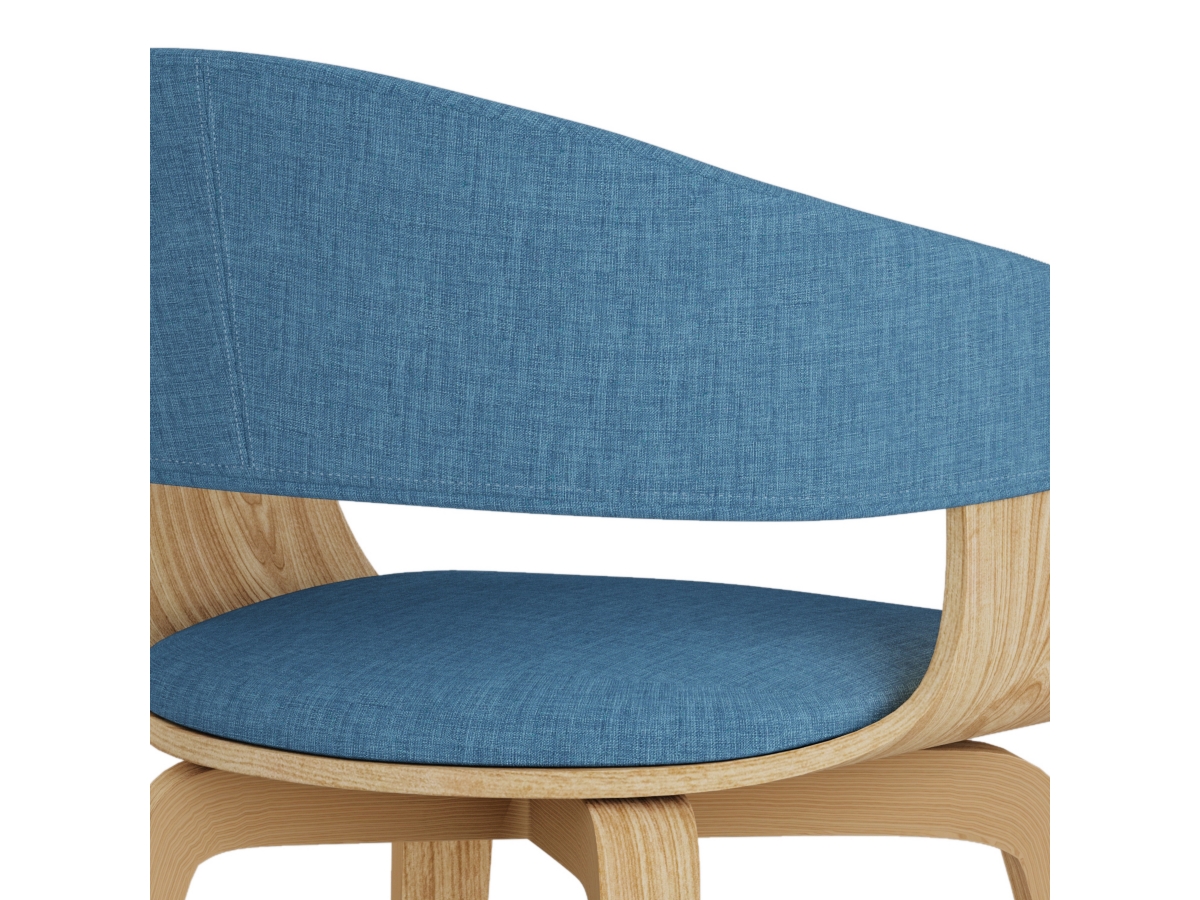 Simpli Home Lowell Dining Chair, Blue, large