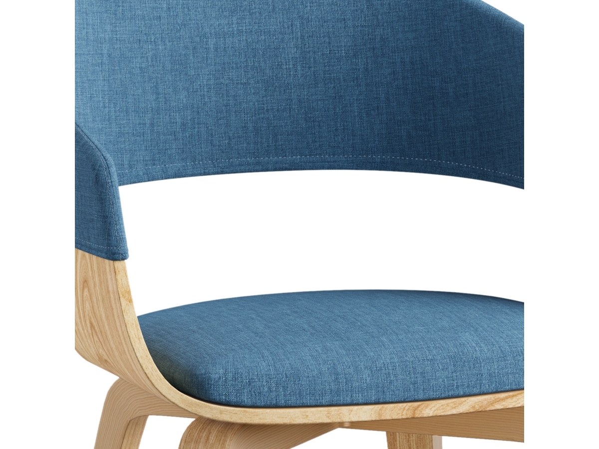 Simpli Home Lowell Dining Chair, Blue, large