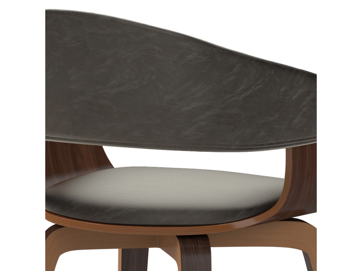 Simpli Home Lowell Dining Chair, Distressed Brown, large