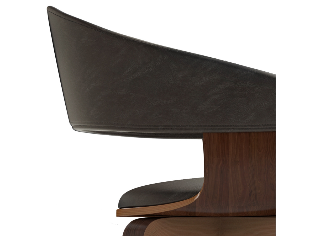 Simpli Home Lowell Dining Chair, Distressed Brown, large