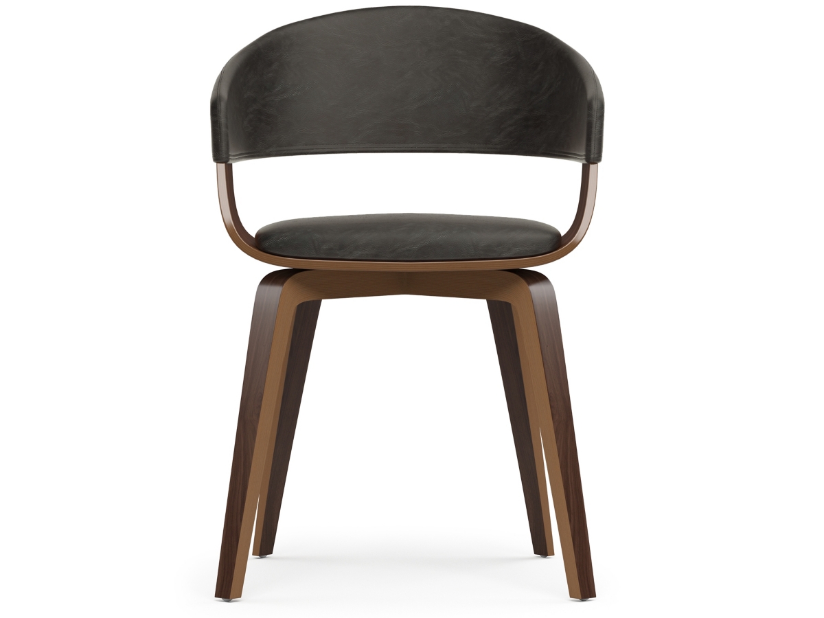 Simpli Home Lowell Dining Chair, Distressed Brown, large