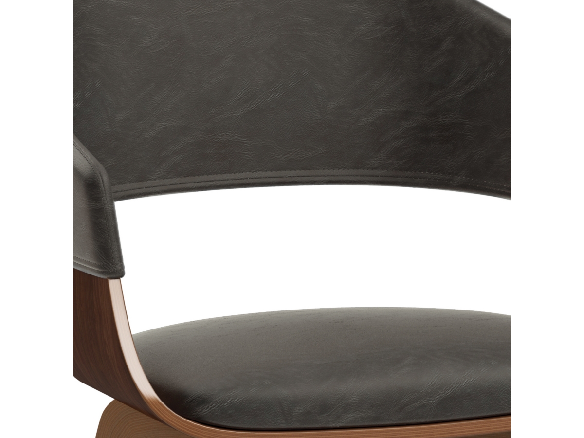 Simpli Home Lowell Dining Chair, Distressed Brown, large