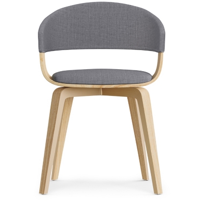 Simpli Home Lowell Dining Chair, Light Gray, large