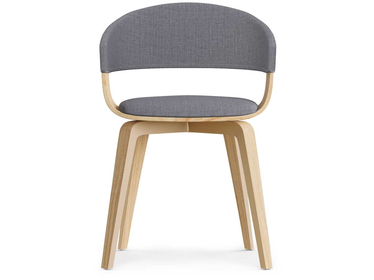 Simpli Home Lowell Dining Chair, Light Gray, large