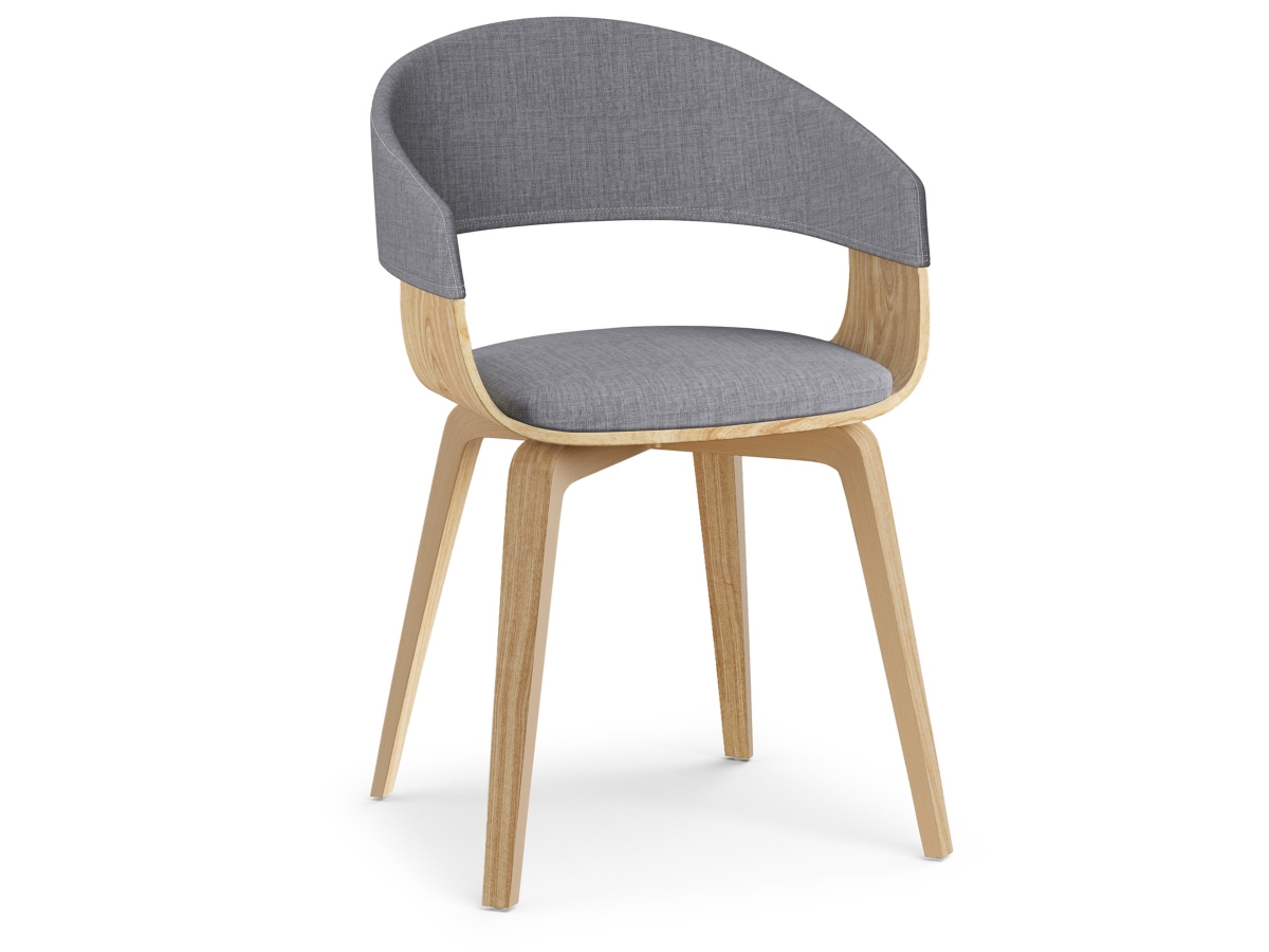 Simpli Home Lowell Dining Chair, Light Gray, large