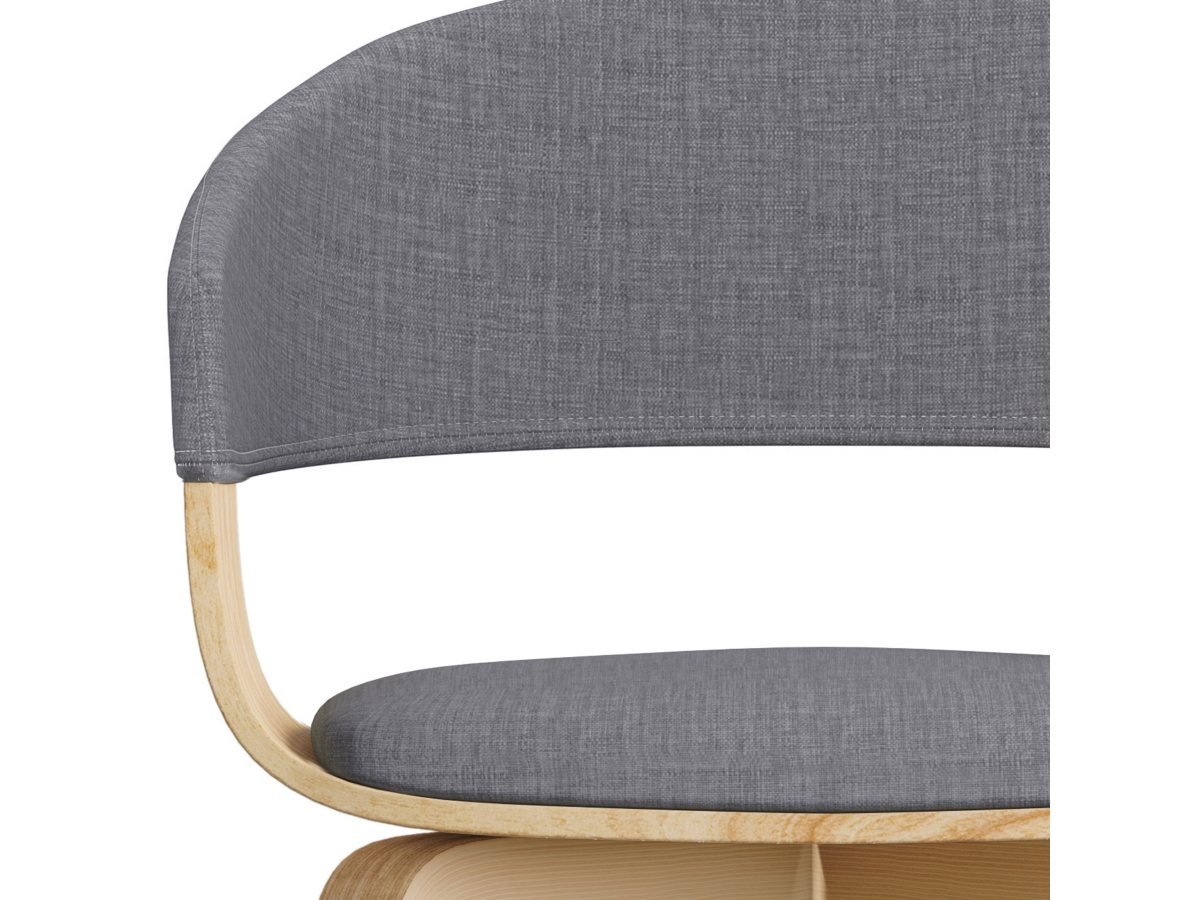 Simpli Home Lowell Dining Chair, Light Gray, large